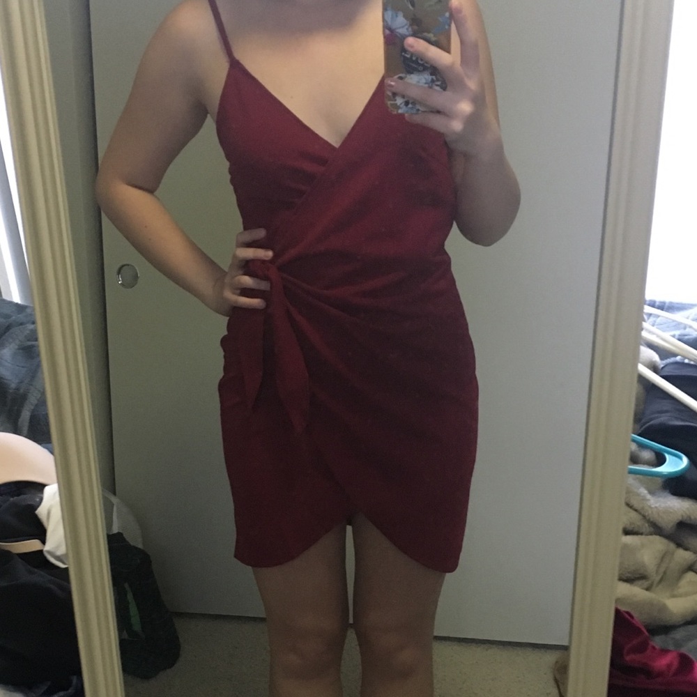 Red Wrap Dress